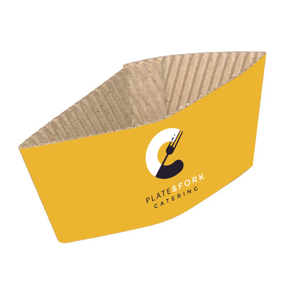 Cup Sleeves - Glued Corrugated Card - Large 12-16oz