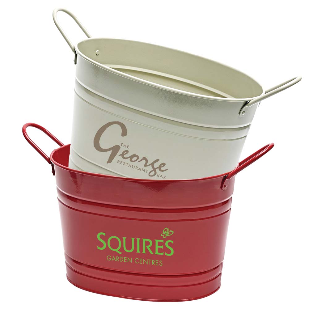 Seau Ovale En Métal Galvanisé 6.2L