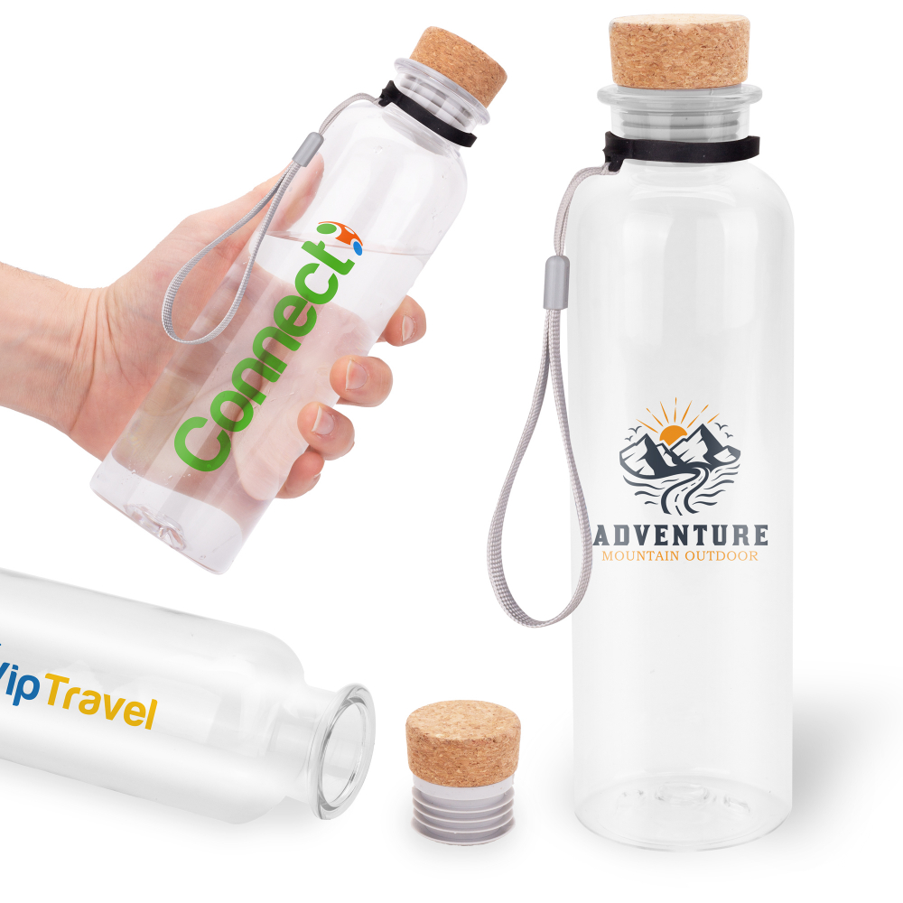 Bouteille ECO avec bouchon en liège