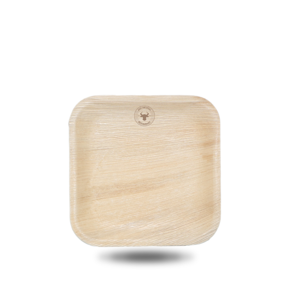Square Palm Leaf Plate (10cm)