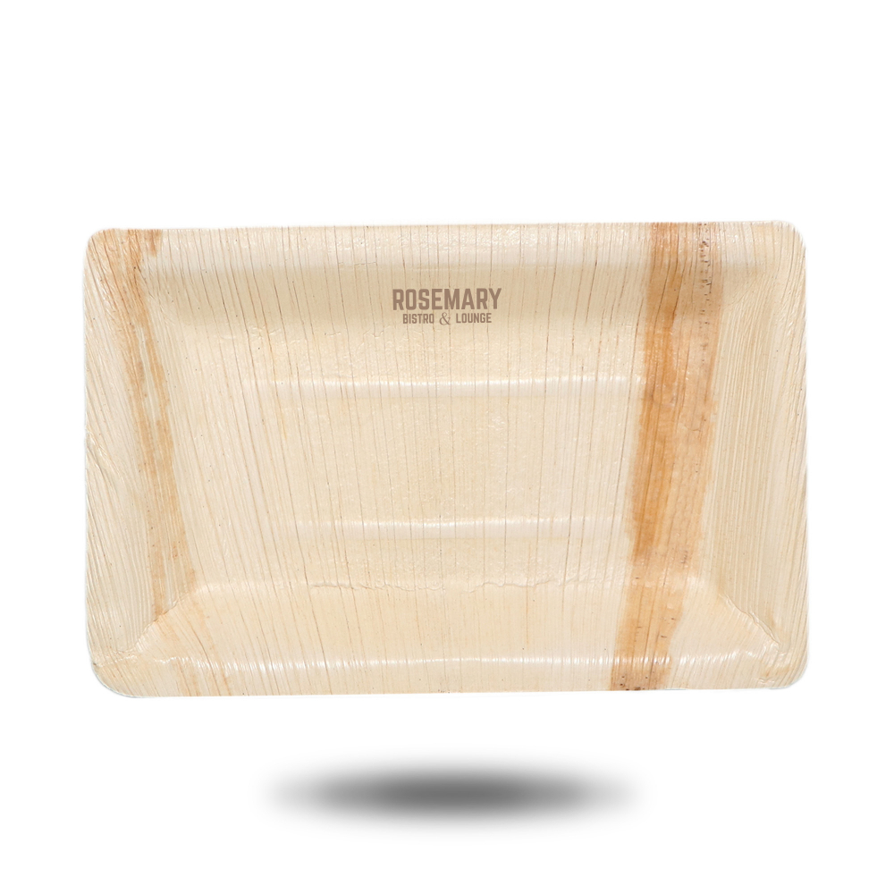 Rectangle Palm Leaf Tray (15x25cm)