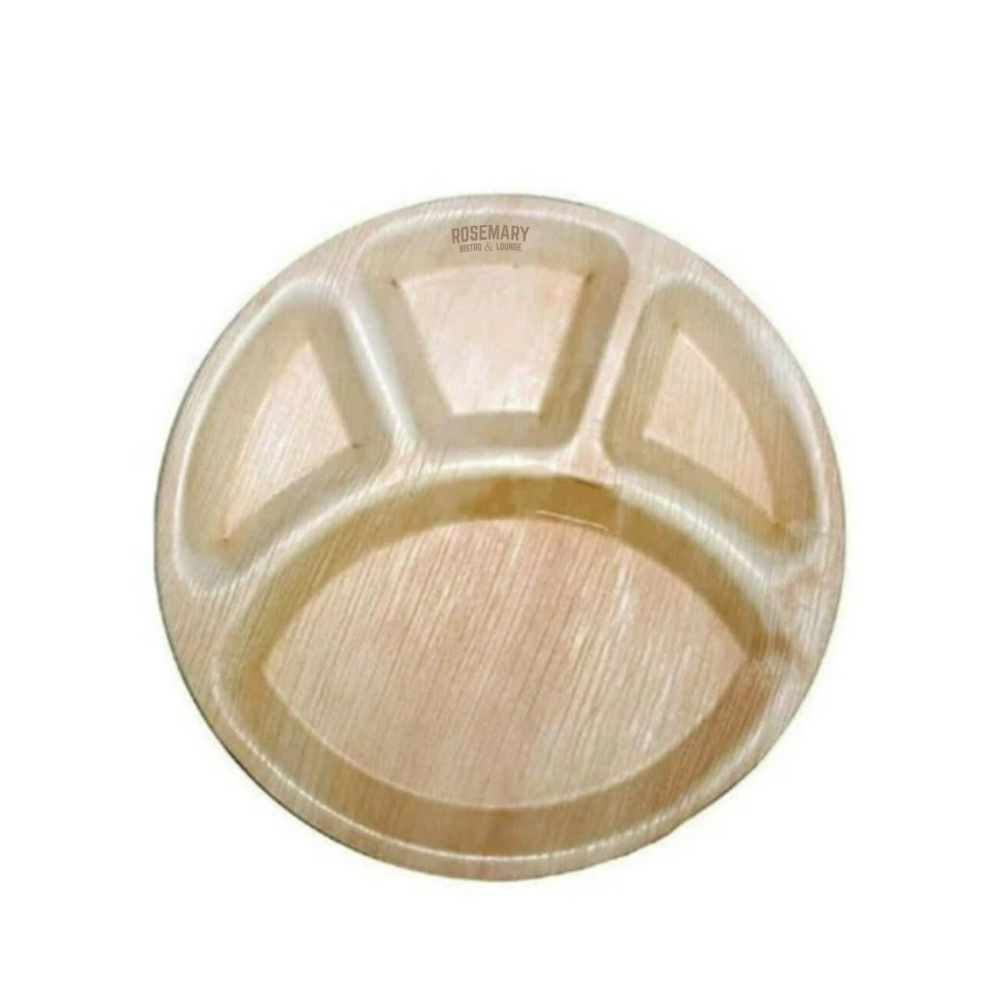 Compartment Palm Leaf Plate (30cm)
