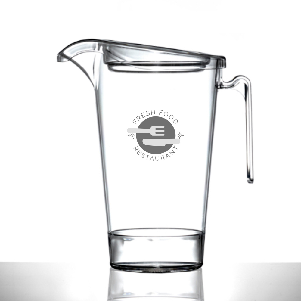 Stackable Plastic Jug with Lid (1.1 Litre/2 Pint)