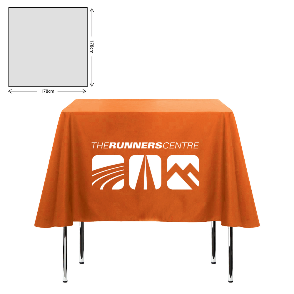 Premium Fabric Tablecloth - Square - 178x178cm (3ft Table - Mid Drop)