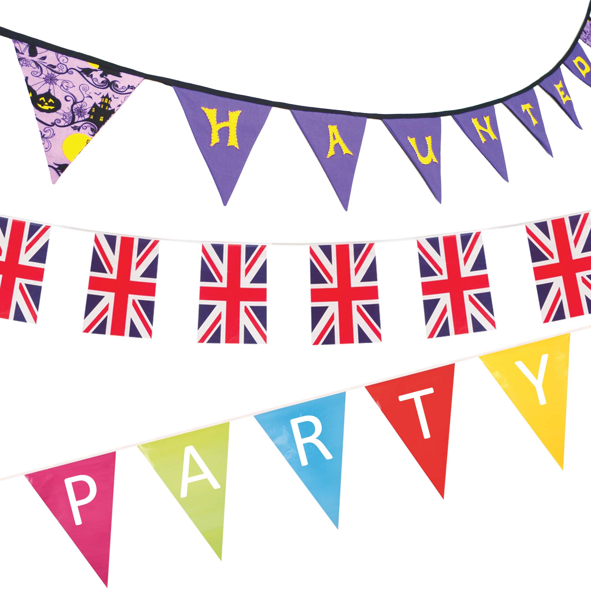 Triangluar Paper Bunting - Indoor