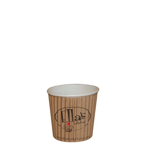 Rippled Paper Cup - Full Colour (4oz/115ml)