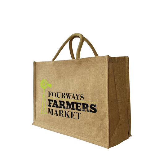 Large Jute Shopper Bag (40x35x19cm)