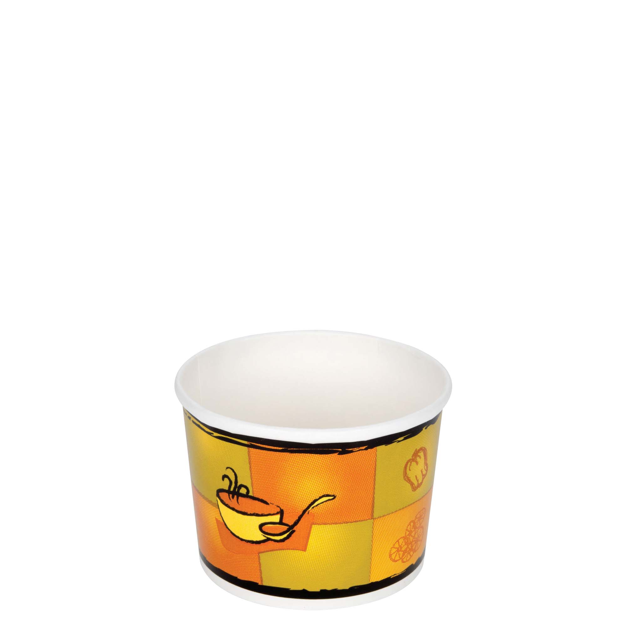 Full Colour Soup Container With Lid [8oz]